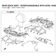 REAR RACK ASSY - INTERCHANGEABLE WITH  9CR6-140200 product image