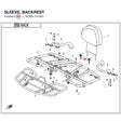 SLEEVE, BACKREST product image