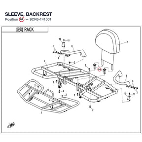SLEEVE, BACKREST product image