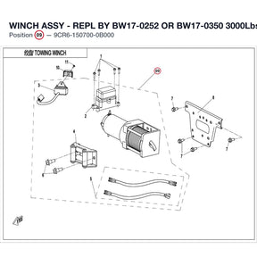 WINCH ASSY "USE BW17-0300" product image