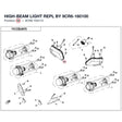 HIGH-BEAM LIGHT REPL BY 9CR6-160100 product image