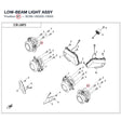 LOW-BEAM LIGHT ASSY product image