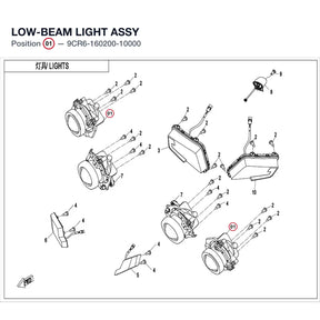 LOW-BEAM LIGHT ASSY product image