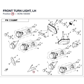FRONT TURN LIGHT, LH product image