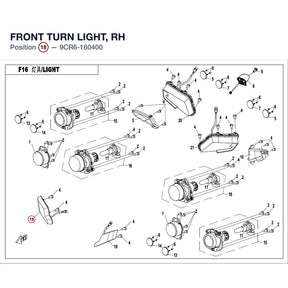 FRONT TURN LIGHT, RH product image