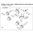 COVER, LH TAIL LIGHT - WHEN STOCK IS 0 THIS ITEM IS NO LONGER AVAILABLE product image