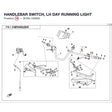 HANDLEBAR SWITCH, LH product image