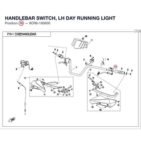 HANDLEBAR SWITCH, LH product image