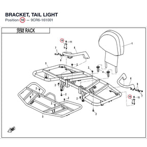 BRACKET, TAIL LIGHT product image