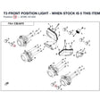 T3 FRONT POSITION LIGHT - WHEN STOCK IS 0 THIS ITEM IS NO LONGER AVAILABLE product image