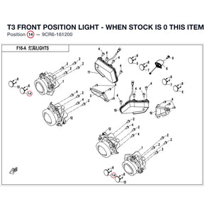 T3 FRONT POSITION LIGHT - WHEN STOCK IS 0 THIS ITEM IS NO LONGER AVAILABLE product image