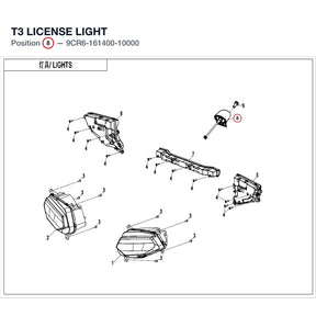 T3 LICENSE LIGHT product image