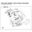 FUEL LEVEL SENSOR - REPL BY 9CR6-170200-20000 product image