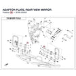 ADAPTOR PLATE, REAR VIEW MIRROR product image