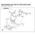 REAR BUMPER ASSY REPL BY 9CR6-233000-20000 product image