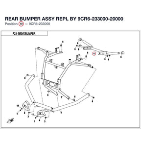 REAR BUMPER ASSY REPL BY 9CR6-233000-20000 product image