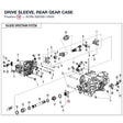 DRIVE SLEEVE, REAR GEAR CASE product image
