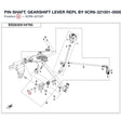 PIN SHAFT, GEARSHIFT LEVER REPL BY 9CR6-321001-00001 product image