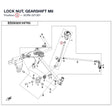 LOCK NUT, GEARSHIFT product image