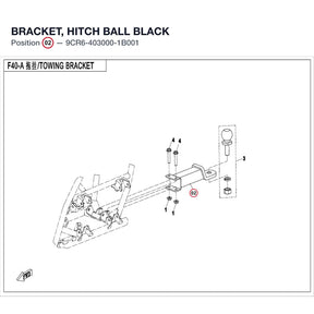 BRACKET, HITCH BALL product image