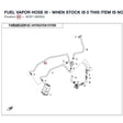 FUEL VAPOR HOSE III - WHEN STOCK IS 0 THIS ITEM IS NO LONGER AVAILABLE product image