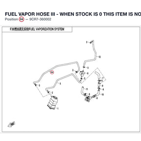 FUEL VAPOR HOSE III - WHEN STOCK IS 0 THIS ITEM IS NO LONGER AVAILABLE product image
