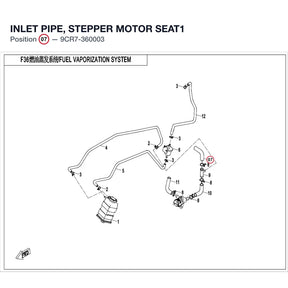 INLET PIPE, STEPPER MOTOR SEAT1 product image