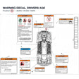 WARNING DECAL, DRIVERS AGE product image