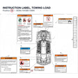 INSTRUCTION LABEL, TOWING LOAD product image