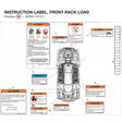 INSTRUCTION LABEL, FRONT RACK LOAD product image