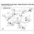 FRONT BRAKE FLUID HOSE - WHEN STOCK IS 0 THIS ITEM IS NO LONGER AVAILABLE product image