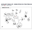 AUXILIARY CABLE, EFI - WHEN STOCK IS 0 THIS ITEM IS NO LONGER AVAILABLE product image
