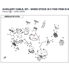 AUXILIARY CABLE, EFI - WHEN STOCK IS 0 THIS ITEM IS NO LONGER AVAILABLE product image