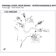 PARKING LEVER, REAR BRAKE - INTERCHANGEABLE WITH  9CR6-080200-10000 product image