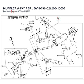 MUFFLER ASSY REPL BY 9CS0-021200-10000 product image