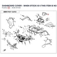 DASHBOARD COVER - WHEN STOCK IS 0 THIS ITEM IS NO LONGER AVAILABLE product image