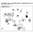 NEGATIVE CABLE, STARTER MOTOR - WHEN STOCK IS 0 THIS ITEM IS NO LONGER AVAILABLE product image