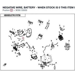 NEGATIVE WIRE, BATTERY - WHEN STOCK IS 0 THIS ITEM IS NO LONGER AVAILABLE product image