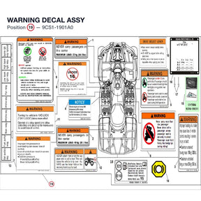 WARNING DECAL ASSY product image