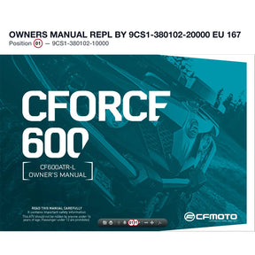 OWNERS MANUAL REPL BY 9CS1-380102-20000 product image