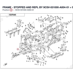 FRAME - STOPPED AND REPL BY 9CSV-031000-A004-01 + 9DSV-030040-6002 + 9DSV-030060-6000 product image