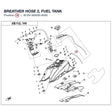 BREATHER HOSE 2, FUEL TANK product image