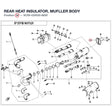 REAR HEAT INSULATOR, MUFLLER BODY product image