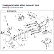 LOWER HEAT INSULATOR, EXHAUST PIPE product image