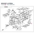 BRACKET, LH PEDAL product image