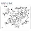 BRACKET, RH PEDAL product image
