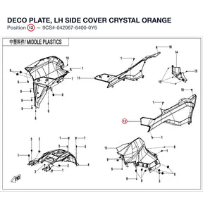 DECO PLATE, LH SIDE COVER product image