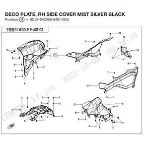 DECO PLATE, RH SIDE COVER product image