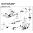 LH PEDAL, LONG MODEL product image