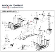 BLOCK, RH FOOTREST product image